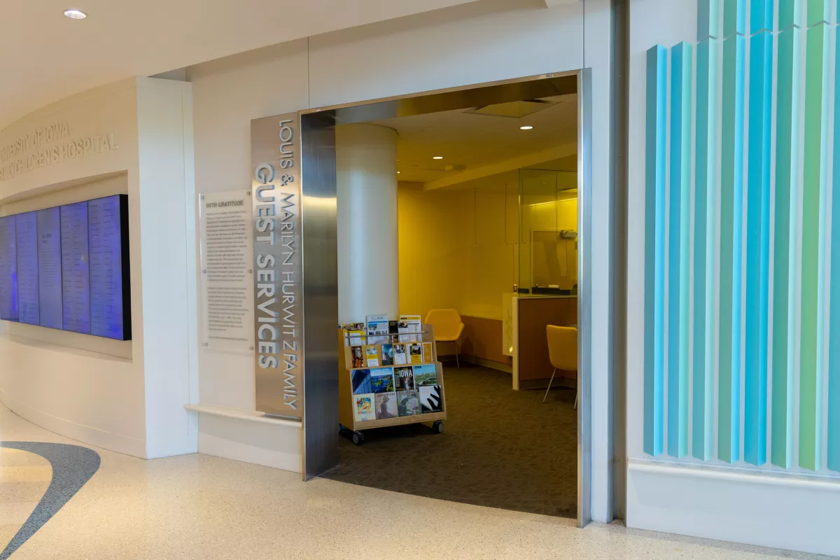 Concierge Gerdin Family Lobby University of Iowa Stead Family
